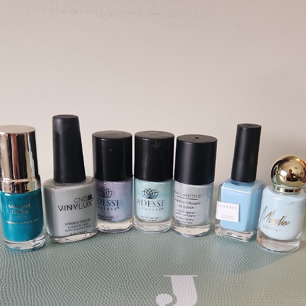 Margaret Dabbs London Teal Nail Polish And Bundle Of 6 More